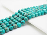 Smooth Round Africa Turquoise beads, 6mm/8mm/10mm/12mm Blue Green Gemstone beads, Africa Turqoise beads, 15.5inch strand, SKU#U268