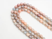 Mystic Plated Pink Faceted Aventurine Beads,6mm/8mm/10mm/12mm,Pink Gray Aventurine Beads,15.5" Full Strand, SKU#U301