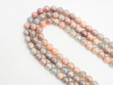 Mystic Plated Pink Faceted Aventurine Beads,6mm/8mm/10mm/12mm,Pink Gray Aventurine Beads,15.5" Full Strand, SKU#U301