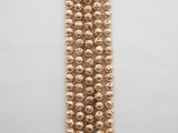 Wholesale Rose Gold Plated Lava Round Beads, 4mm/6mm/8mm/10mm/12mm Rose Gold Gemstone Beads,15.5" Full Strand,SKU#S111