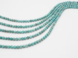 Smooth Round Africa Turquoise beads, 6mm/8mm/10mm/12mm Blue Green Gemstone beads, Africa Turqoise beads, 15.5inch strand, SKU#U268