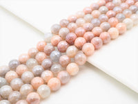 Mystic Plated Pink Faceted Aventurine Beads,6mm/8mm/10mm/12mm,Pink Gray Aventurine Beads,15.5" Full Strand, SKU#U301