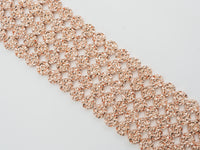 Natural Druzy Style Rose Gold Copper Color Hematite beads,Round Flat Coin Gemstone Beads,8mm/10mm/12mm, 15.5inch full strand,SKU#S98