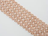 Natural Druzy Style Rose Gold Copper Color Hematite beads,Round Flat Coin Gemstone Beads,8mm/10mm/12mm, 15.5inch full strand,SKU#S98