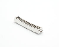 CZ Micro Pave Strip Connector for Bracelet/Necklace,Silver/Gold/Rose Gold/Gunmetal Spacer Connector/Link Connector, 6x34mm,sku#E404