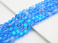 Beautiful Sapphire Blue Spectrolite Quartz Matte, 6mm/8mm/10mm/12mm Blue Crystal beads, Blue Beads, 15.5inch strand, SKU#U288