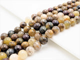 Quality Natural Pitersite Round Smooth Beads, 6mm/8mm/10mm/12mm beads, Brown Gemstone Beads, 15.5inch strand, SKU#U309