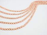 Natural Druzy Style Rose Gold Copper Color Hematite beads,Round Flat Coin Gemstone Beads,8mm/10mm/12mm, 15.5inch full strand,SKU#S98