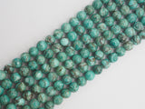 Smooth Round Africa Turquoise beads, 6mm/8mm/10mm/12mm Blue Green Gemstone beads, Africa Turqoise beads, 15.5inch strand, SKU#U268