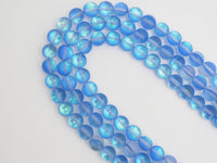Beautiful Sapphire Blue Spectrolite Quartz Matte, 6mm/8mm/10mm/12mm Blue Crystal beads, Blue Beads, 15.5inch strand, SKU#U288