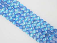 Beautiful Sapphire Blue Spectrolite Quartz Matte, 6mm/8mm/10mm/12mm Blue Crystal beads, Blue Beads, 15.5inch strand, SKU#U288