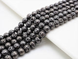 Wholesale Hematite Plated Lava Round Beads, 4mm/6mm/8mm/10mm/12mm Black Gemstone Beads, Wholesale Gemstone beads, 15.5" Full Strand,SKU#S112
