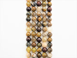 Quality Natural Pitersite Round Smooth Beads, 6mm/8mm/10mm/12mm beads, Brown Gemstone Beads, 15.5inch strand, SKU#U309