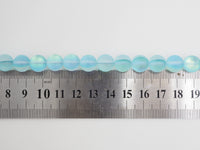 Beautiful Aqua Blue Spectrolite Quartz Matte, Aura Round  6mm/8mm/10mm/12mm, Blue Crystal beads,15.5inch strand, SKU#U289