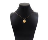 Gold Filled Chinese Love Word On Round Shape Pendant, 14KK Gold Filled Love Medallion Charm, Necklace Bracelet Charm, 17x20mm, Sku#ZX18