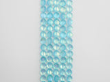 Beautiful Aqua Blue Spectrolite Quartz Matte, Aura Round  6mm/8mm/10mm/12mm, Blue Crystal beads,15.5inch strand, SKU#U289