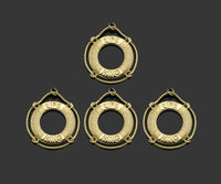 Gold Filled Life Ring Word On Life Ring Shape Pendant, 14K Gold Filled Life Ring Charm, Necklace Bracelet Charm Pendant, 22x24mm, Sku#ZX19