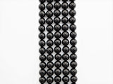 Quality Natural Black Tourmaline Round Smooth Beads, 6mm/8mm/10mm/12mm beads Finish, Black Gemstone Beads, 15.5inch strand, SKU#U310