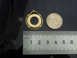 Gold Filled Life Ring Word On Life Ring Shape Pendant, 14K Gold Filled Life Ring Charm, Necklace Bracelet Charm Pendant, 22x24mm, Sku#ZX19