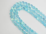 Beautiful Aqua Blue Spectrolite Quartz Matte, Aura Round  6mm/8mm/10mm/12mm, Blue Crystal beads,15.5inch strand, SKU#U289