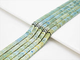 Natural V-Shape Hematite-6x1mm Gemstone Beads, Blue/Green/Rainbow Color Gemstone, 15inch FULL Strand Metallic Beads- SKU#W114