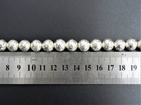 NEW!!! Silver Plated Lava Round Beads, 4mm/6mm/8mm/10mm/12mm silver Gemstone Beads,15.5" Full Strand, Wholesale Gemstone Beads,SKU#S109