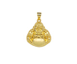 18K Dainty Gold Buddha Shape Pendant/Charm,Gold Religion Charm, Necklace Bracelet Charm Pendant,19x22mm,Sku#LK298