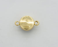 Gold/Silver Mystic Drusy Round Connector