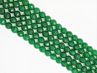 High Quality Faceted/Smooth Green Agate Beads, 6mm/8mm/10mm/12mm, Green Agate Beads,15.5" Full Strand, SKU#U320