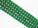 High Quality Faceted/Smooth Green Agate Beads, 6mm/8mm/10mm/12mm, Green Agate Beads,15.5" Full Strand, SKU#U320