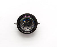 Large CZ Micro Multi color Dome Evil Eyes Connector, Half Circle Cubic Zirconia Connector for Bracelet Necklace,20x25mm,sku#E406