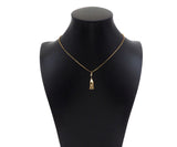 CZ Micro Pave Tulip Flower Shape Pendant, 18K Gold Tulip Flower Charm, Necklace Bracelet Charm Pendant, 7x27mm, Sku#ZX23