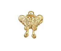 Gold Filled Double Butterfly Shape Pendant, 14K Gold Filled Butterfly Charm, Necklace Bracelet Charm Pendant, 18x16mm, Sku#ZX24