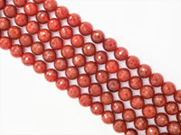 Quality Faceted Carnelian Beads,6mm/8mm/10mm/12mm, Red Carnelian Beads,15.5" Full Strand, SKU#U321