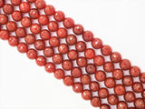 Quality Faceted Carnelian Beads,6mm/8mm/10mm/12mm, Red Carnelian Beads,15.5" Full Strand, SKU#U321