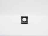 7mm Black CZ Pave On Black Big Hole Cube Spacer Micro Pave Beads, Cubic Zirconia Cube Space Beads, SKU#C77