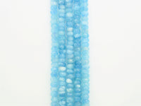 High Quality Aquamarine Heishi Rondelle Faceted Beads,4x7/5x8mm/6x9mm/6x10/6x11mm Natural Aquamarine Beads, 15inches,SKU#U322