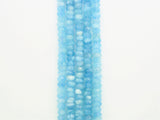 High Quality Aquamarine Heishi Rondelle Faceted Beads,4x7/5x8mm/6x9mm/6x10/6x11mm Natural Aquamarine Beads, 15inches,SKU#U322