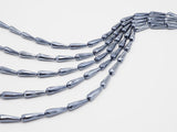 UNIQUE Silver Plated Black Onyx Faceted Teardrop Beads,10x30mm Gemstones Beads, Silver Black Teardrop Beads,15.5" Full Strand, SKU#S115