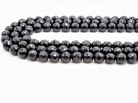 Quality Natural Black Tourmaline Round Faceted Beads, 6mm/8mm/10mm/12mm beads, Black Gemstone Beads, 15.5inch strand, SKU#U311