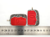 Large Pave Red Coral Buddha Pendant, Pave Crystal Rhinestone Encrusted Buddha Pendant,37x52x10mm,sku#V20