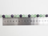 Natural Smooth Round Fluorite beads, 6mm/8mm/10mm/12mm Natural Green Purple Gemstone beads, Round Fluorite Beads, 15.5inch strand, SKU#U244