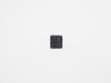 7mm Black CZ Pave On Black Big Hole Cube Spacer Micro Pave Beads, Cubic Zirconia Cube Space Beads, SKU#C77