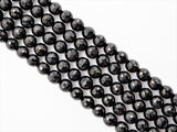 Quality Natural Black Tourmaline Round Faceted Beads, 6mm/8mm/10mm/12mm beads, Black Gemstone Beads, 15.5inch strand, SKU#U311