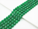 High Quality Faceted/Smooth Green Agate Beads, 6mm/8mm/10mm/12mm, Green Agate Beads,15.5" Full Strand, SKU#U320