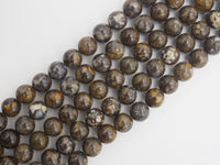 Natural Smooth Round Opal beads, 6mm/8mm/10mm/12mm Natural Brown Gemstone beads, Natural Opal Beads, 15.5inch strand, SKU#U245