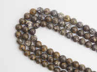 Natural Smooth Round Opal beads, 6mm/8mm/10mm/12mm Natural Brown Gemstone beads, Natural Opal Beads, 15.5inch strand, SKU#U245