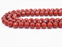 Quality Faceted Carnelian Beads,6mm/8mm/10mm/12mm, Red Carnelian Beads,15.5" Full Strand, SKU#U321