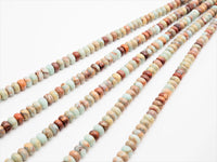 Quality Natural Serpentine Rondelle Smooth Beads, 3x4/4x6/5x