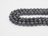 Natural Faceted Larvikite Marble  beads, 6mm/8mm/10mm Natural Black Labradorite beads, Natural Gray Beads, 15.5inch strand, SKU#U252